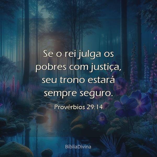 Provérbios 29:14