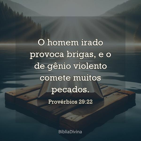 Provérbios 29:22