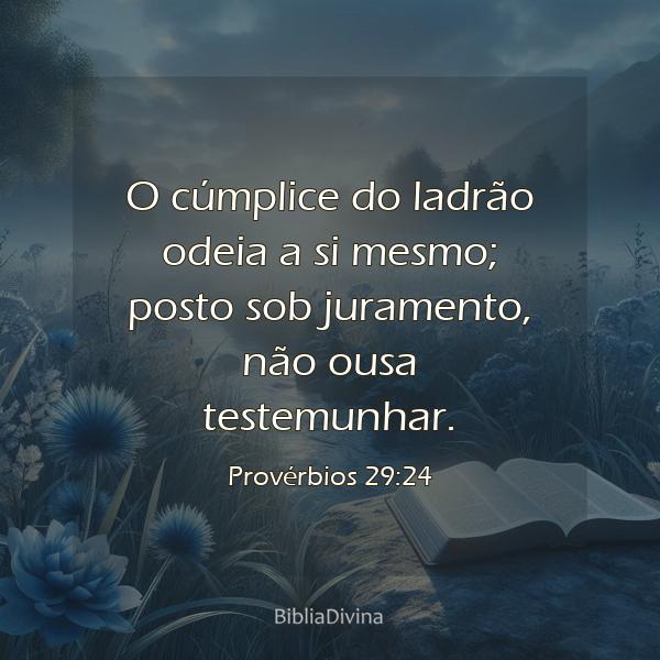 Provérbios 29:24