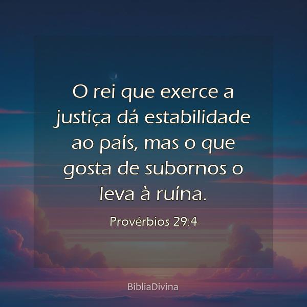 Provérbios 29:4