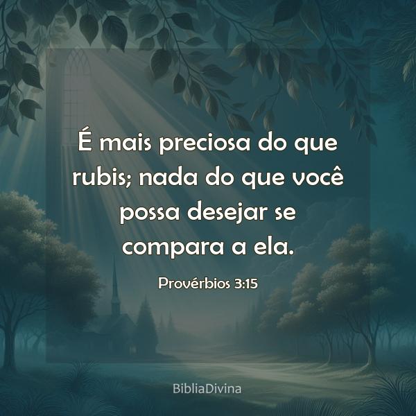 Provérbios 3:15