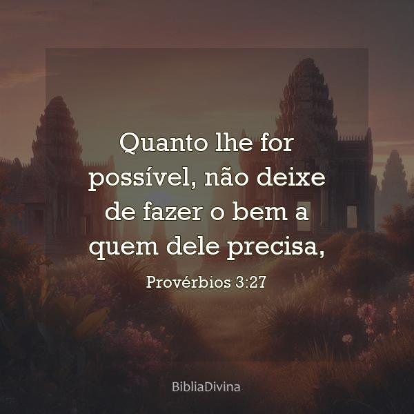 Provérbios 3:27