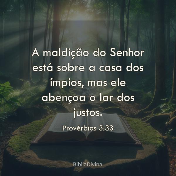 Provérbios 3:33