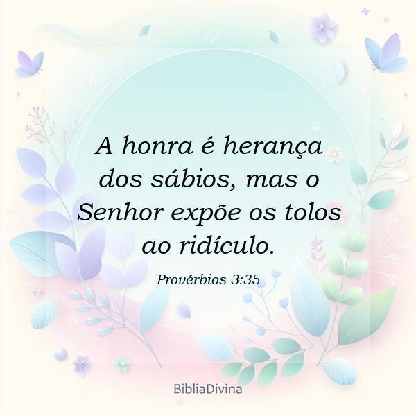 Provérbios 3:35