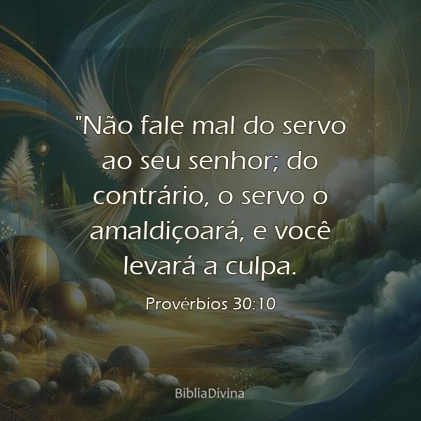 Provérbios 30:10