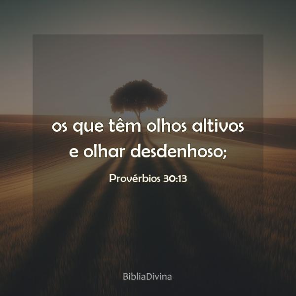 Provérbios 30:13