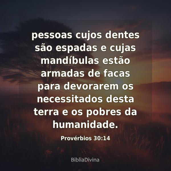 Provérbios 30:14