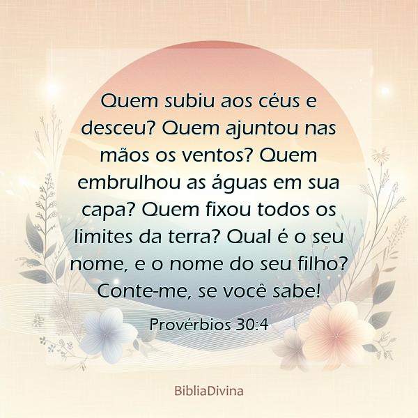 Provérbios 30:4