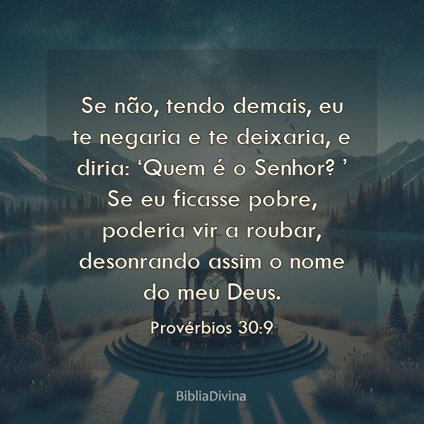 Provérbios 30:9