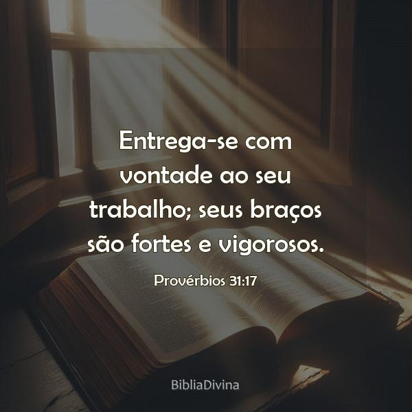 Provérbios 31:17