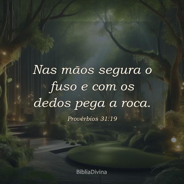 Provérbios 31:19