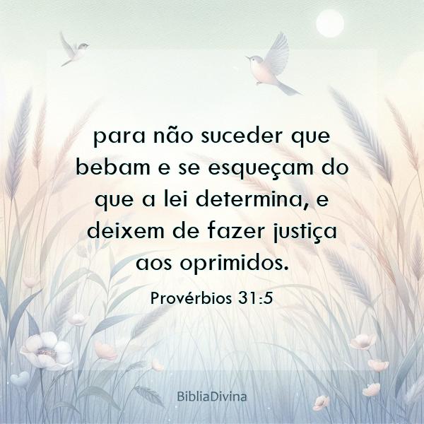 Provérbios 31:5