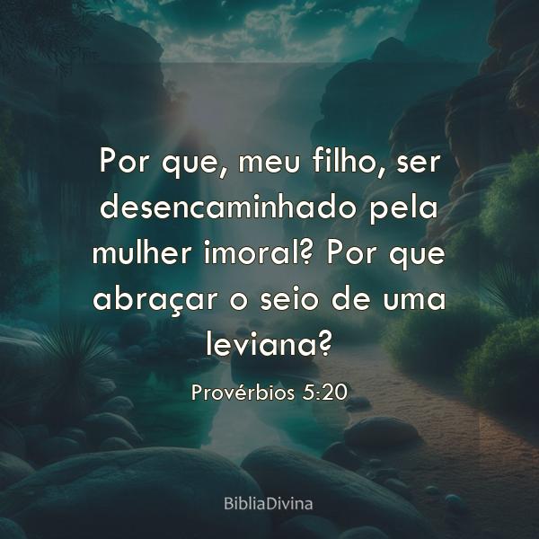 Provérbios 5:20