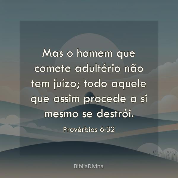 Provérbios 6:32