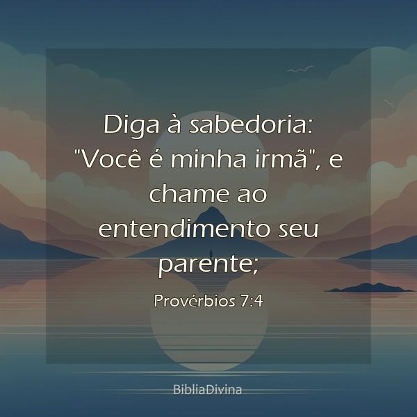 Provérbios 7:4