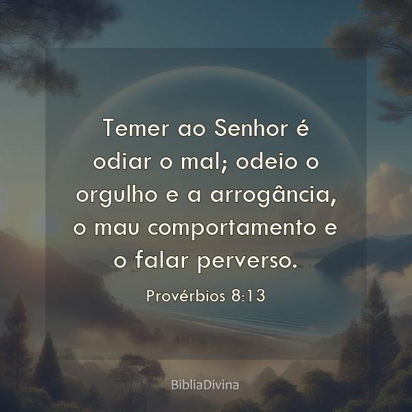 Provérbios 8:13