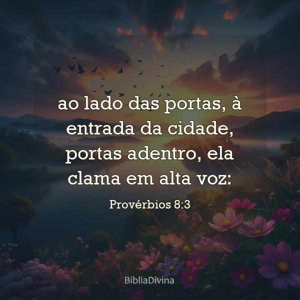 Provérbios 8:3