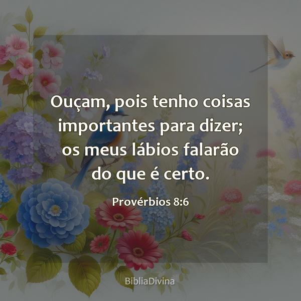 Provérbios 8:6