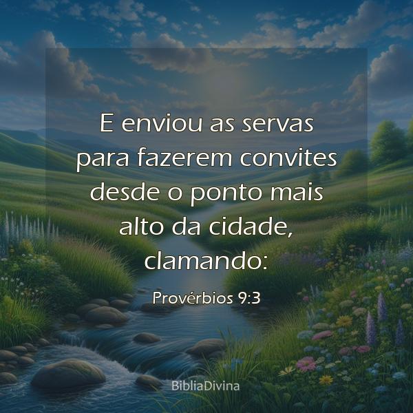 Provérbios 9:3