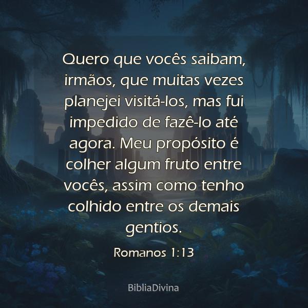 Romanos 1:13