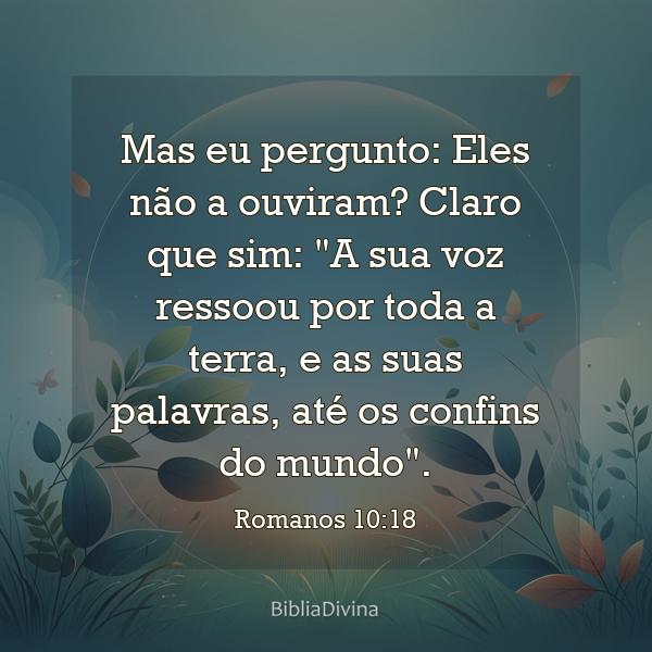 Romanos 10:18