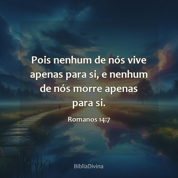 Romanos 14:7