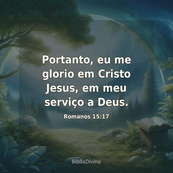 Romanos 15:17