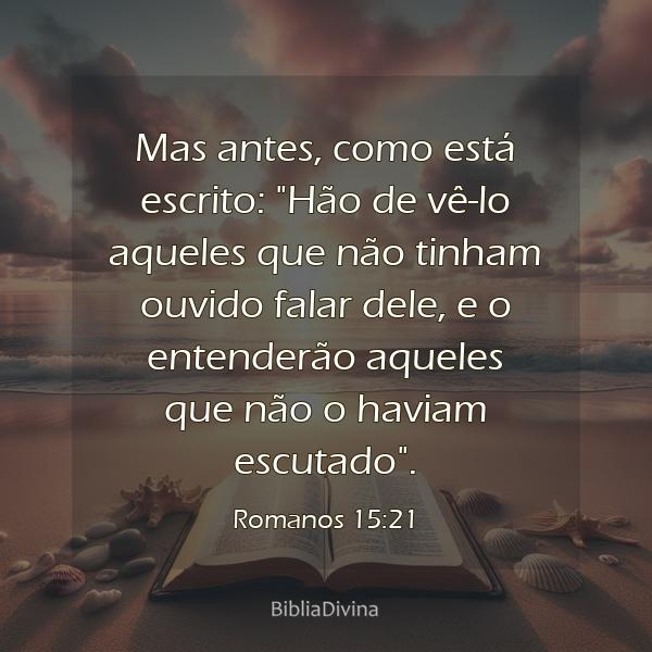 Romanos 15:21