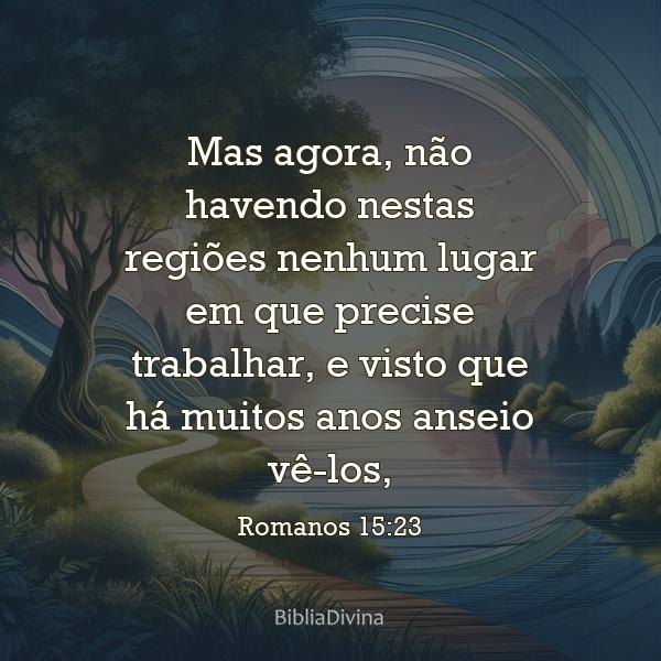 Romanos 15:23