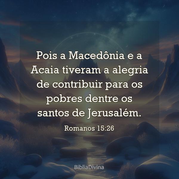 Romanos 15:26