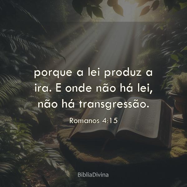 Romanos 4:15