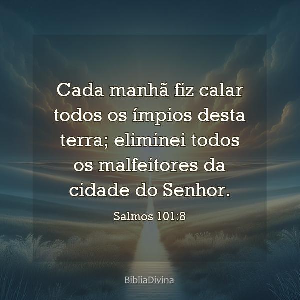 Salmos 101:8