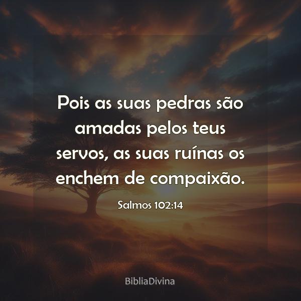 Salmos 102:14