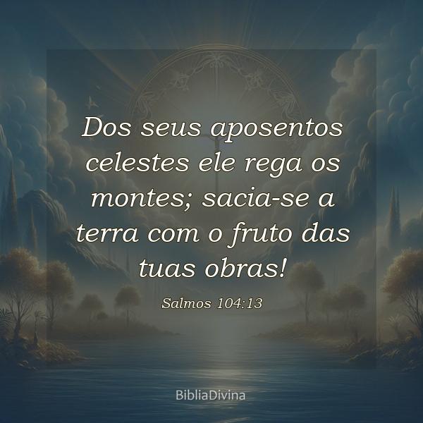 Salmos 104:13