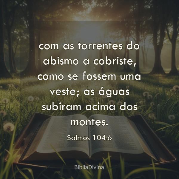 Salmos 104:6