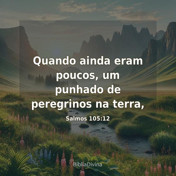 Salmos 105:12