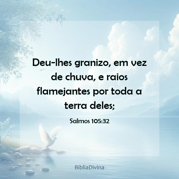 Salmos 105:32