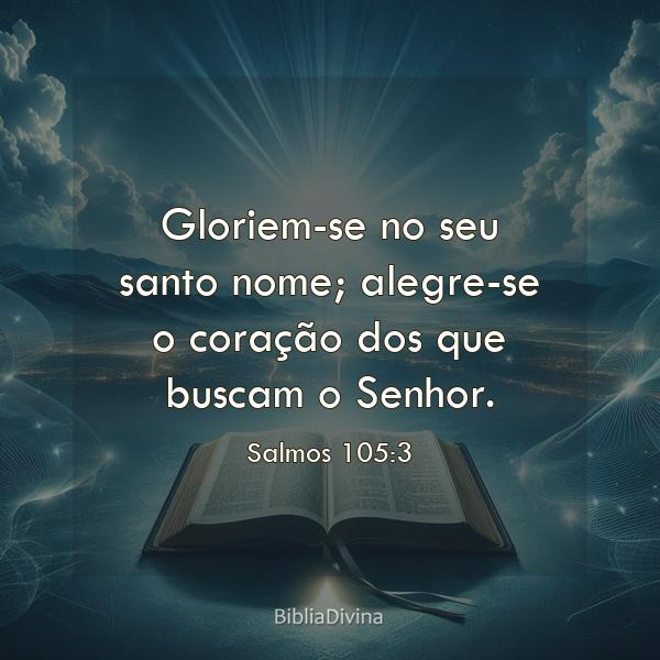 Salmos 105:3