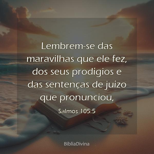 Salmos 105:5