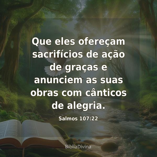 Salmos 107:22