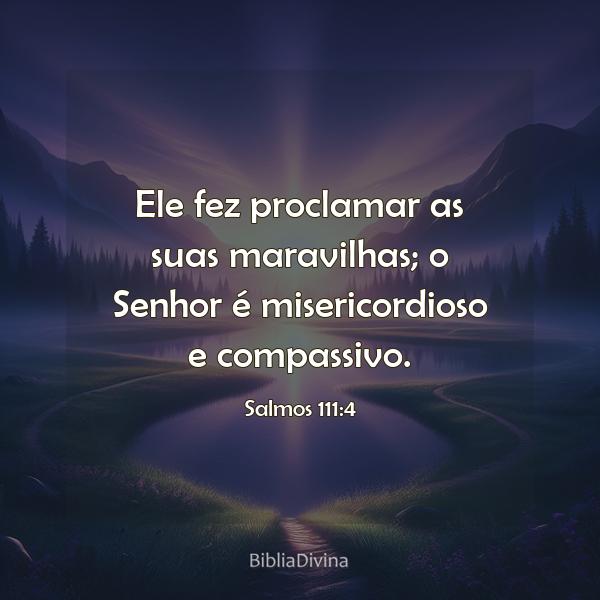 Salmos 111:4