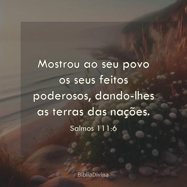 Salmos 111:6