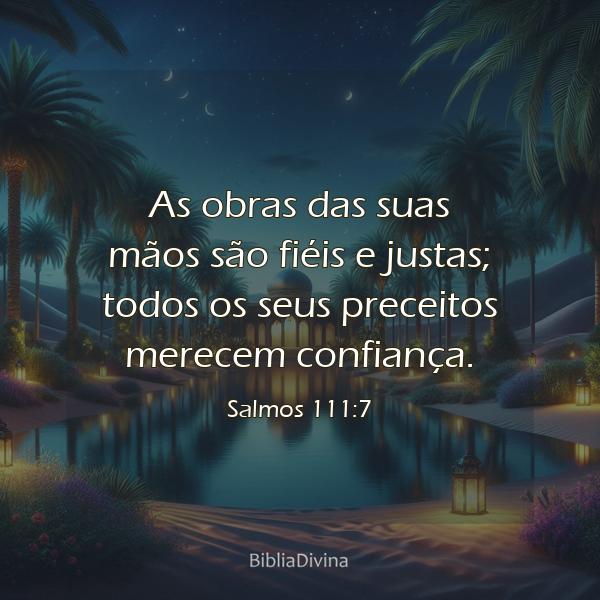 Salmos 111:7