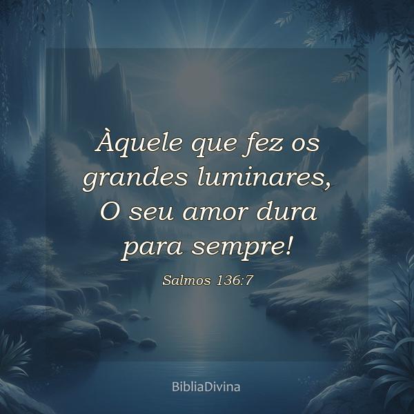 Salmos 136:7