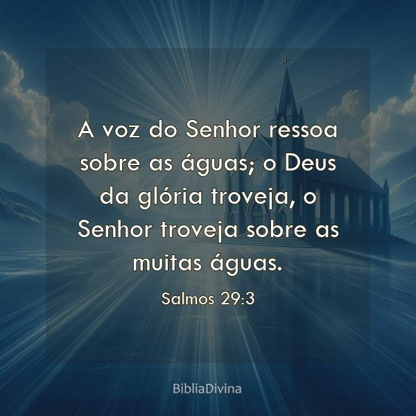 Salmos 29:3