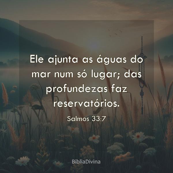 Salmos 33:7