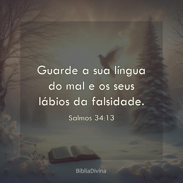 Salmos 34:13