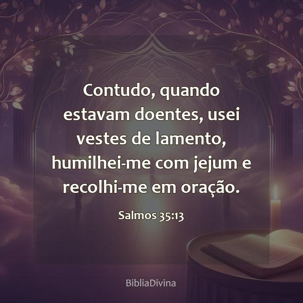 Salmos 35:13