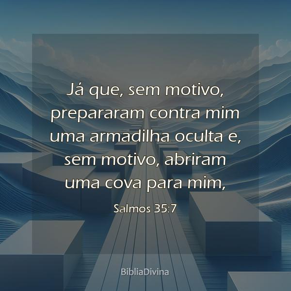 Salmos 35:7