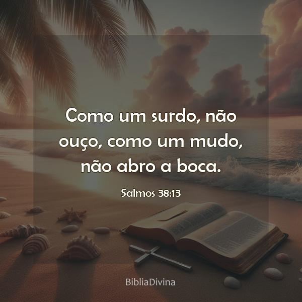 Salmos 38:13